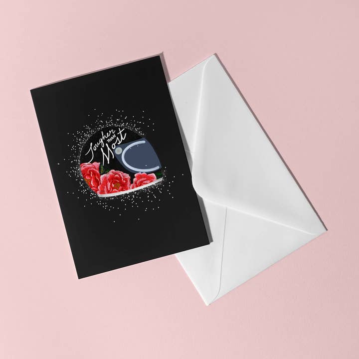 Tougher Than Most Greeting Card for wholesale by Emma Phelan Design