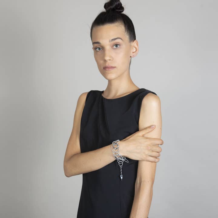 PNG68 - Wholesale Link & Chain Bracelet - I AM YOURS BRACELET SILVER PLATED RHODIUM, HANDMADE IN ITALY1