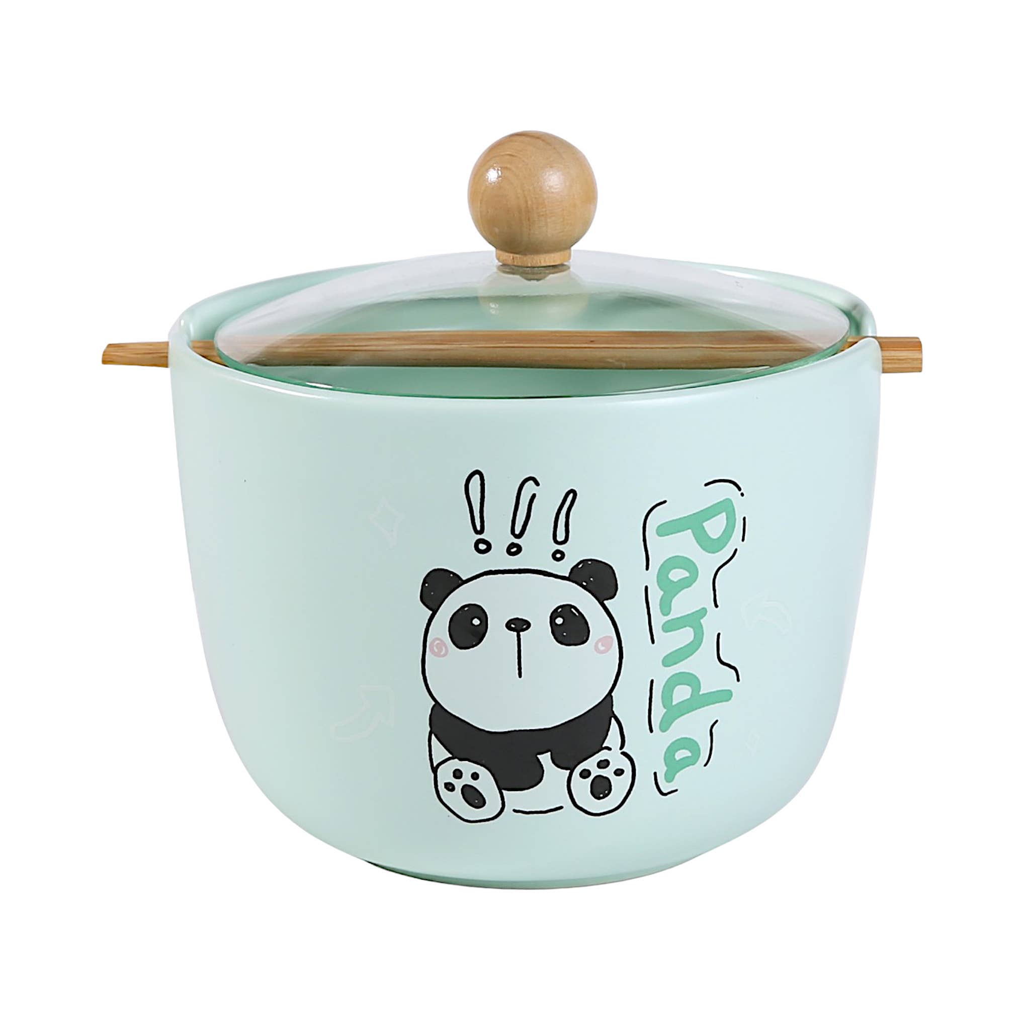 Urban Tokyo - Wholesale Bowl - Curious Panda 26oz Bowl with Lid and Chopsticks (6/18)