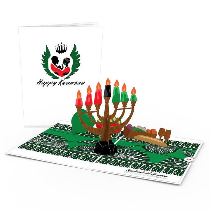 Lovepop Cards - Wholesale Hanukkah Card - Happy Kwanzaa 5''x7'' Card, Pop-Up Cards3