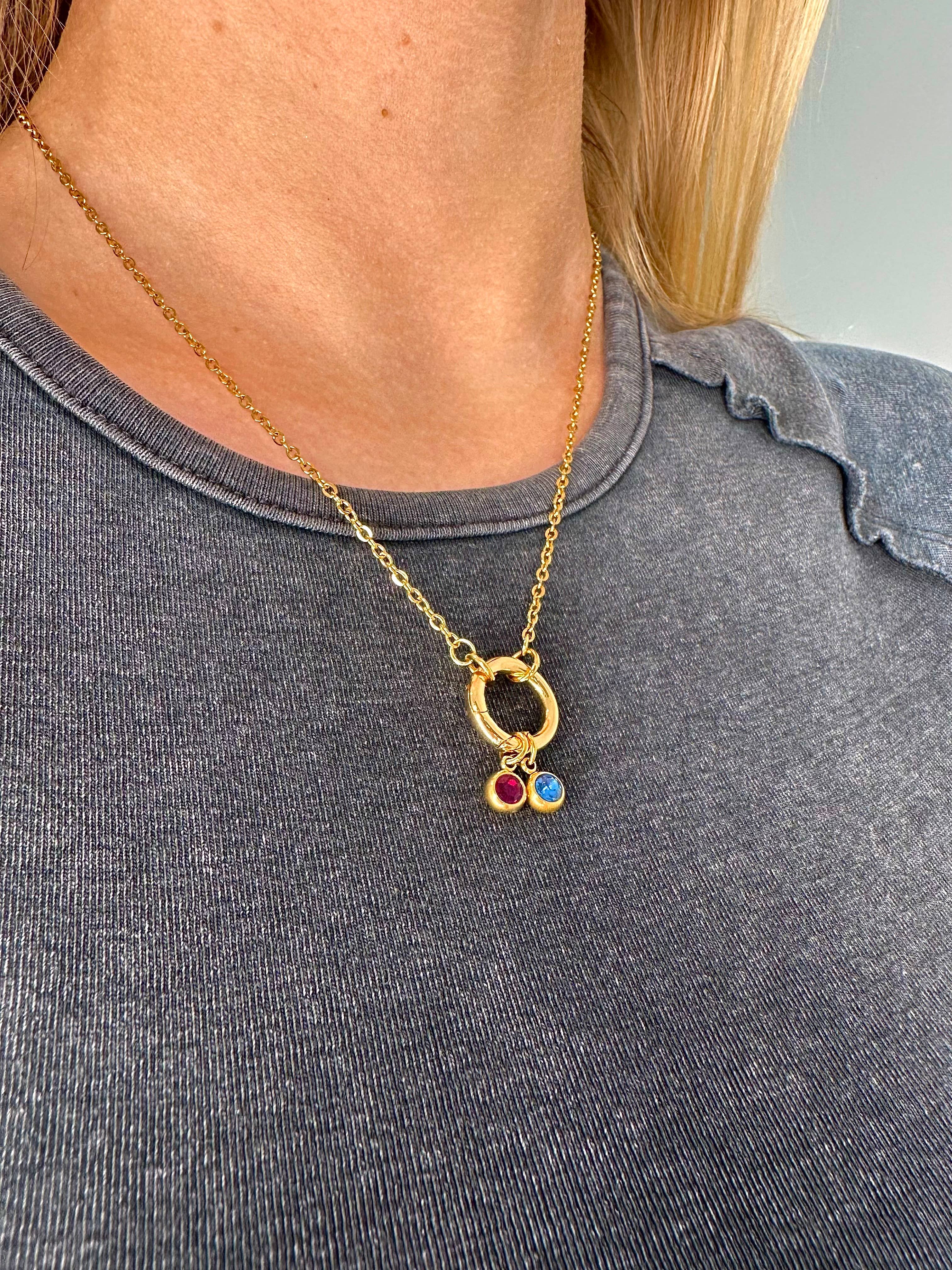 White Leaf – wholesale Individual charm/pendant – Rounded Gemstone Charm (in Various Colours)3