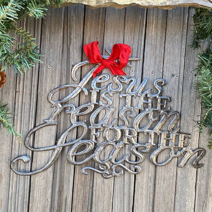 Haiti Fair Trade~ It's Cactus - Wholesale Christmas Decoration - Christmas Home Decor, Jesus is the Reason for the Season2