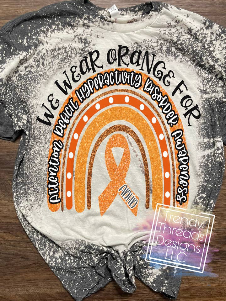 Adhd awareness shirt for wholesale by Trendy Threads Designs LLC