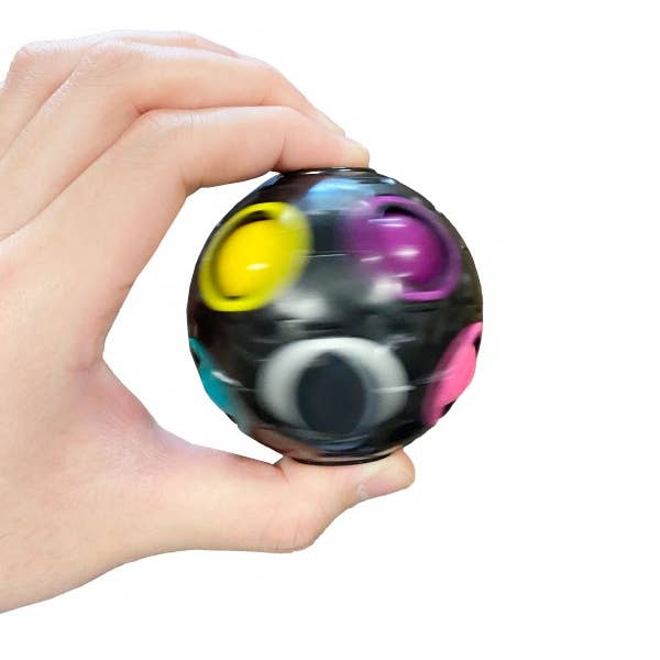 Cap Zone - Wholesale Fidget Toy - Kids - Rainbow Magic Puzzle Sensory Fidget Spinner Cube Ball Toy