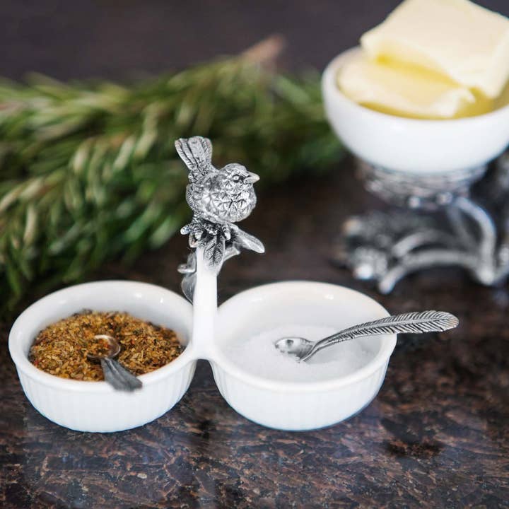 Cave à sel Song Bird Dbl pour la vente par Vagabond House