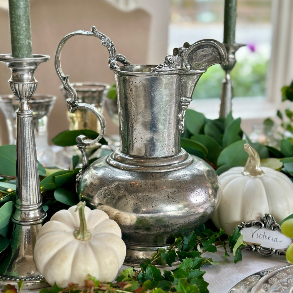 Arte Italica & Crown Linen Designs - Wholesale Pitcher - Vintage Ornate Pitcher1