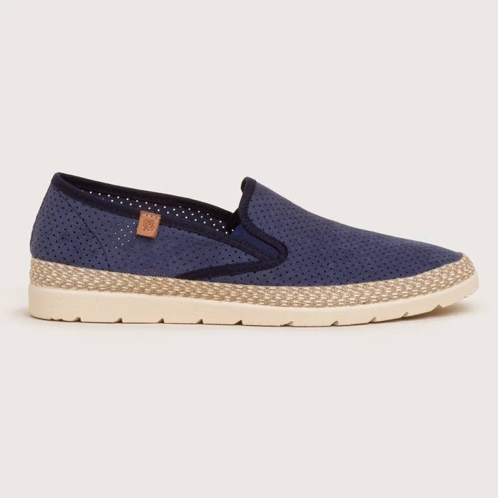 Senderos Alva - Marine Perforated Suede for wholesale by DNA Footwear
