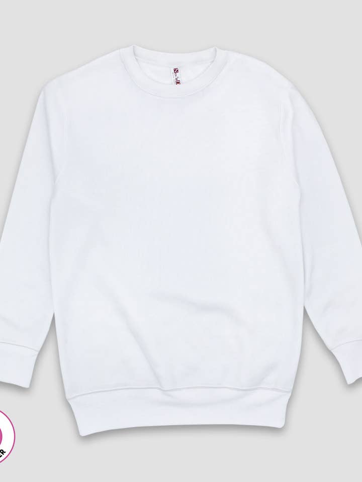 Fleece Lined Sweatshirt Adult sublimation embroidery blanks for wholesale by Neil & David