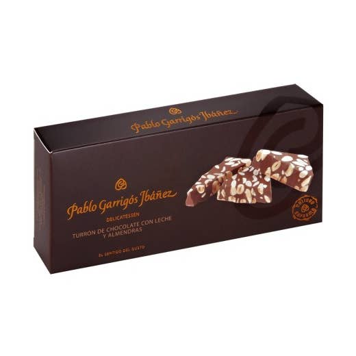 Milk Chocolate and Almond Nougat Delicatessen for wholesale by PABLO GARRIGÓS IBÁÑEZ