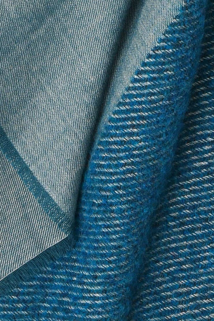 Abstract - Wholesale Scarf - Women's - Wool blend scarf with bouclé details3