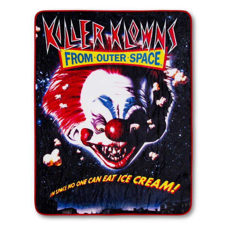 Killer Klown 45 x 60 Inch Raschel Throw Blanket for wholesale by Toynk