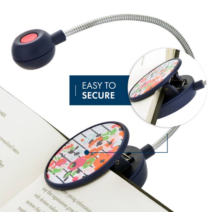 Dabney Lee Dimmable Disc Book Light - Summer Bloom for wholesale by WITHit