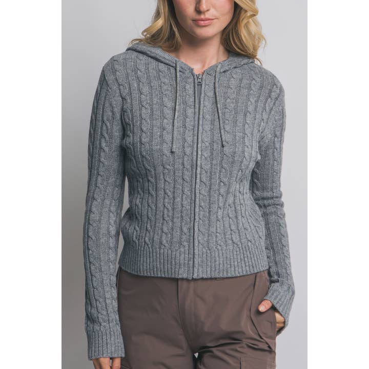 Gilet en maille torsadée ajusté 90313WN pour la vente par Coloring You