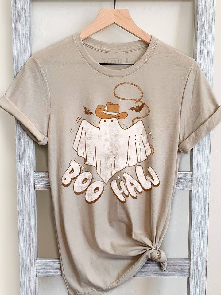 Camiseta con estampado Boo Haw para venta al por mayor de SewCalUSA