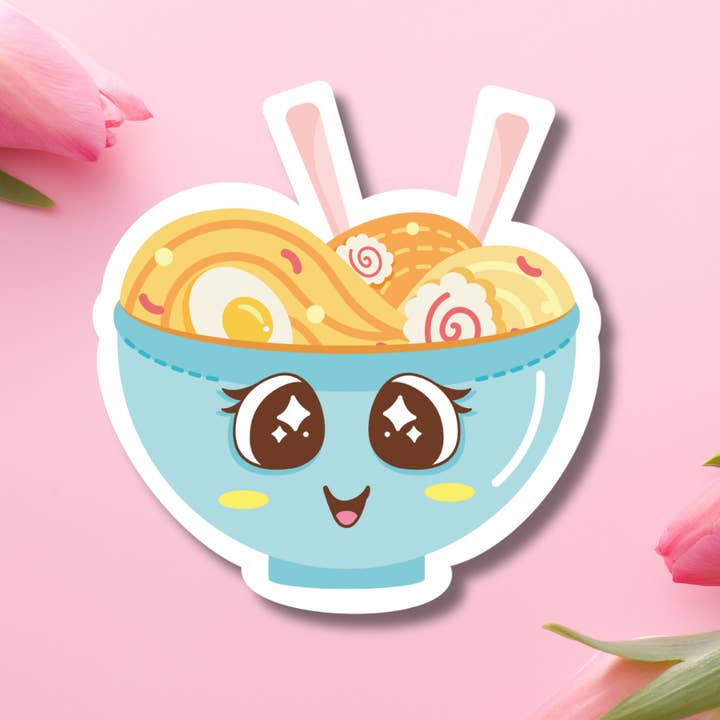 Blauer Ramen Vinylaufkleber für den Großhandel von Hikaru Tara Art Arst & Craft Gift Shop