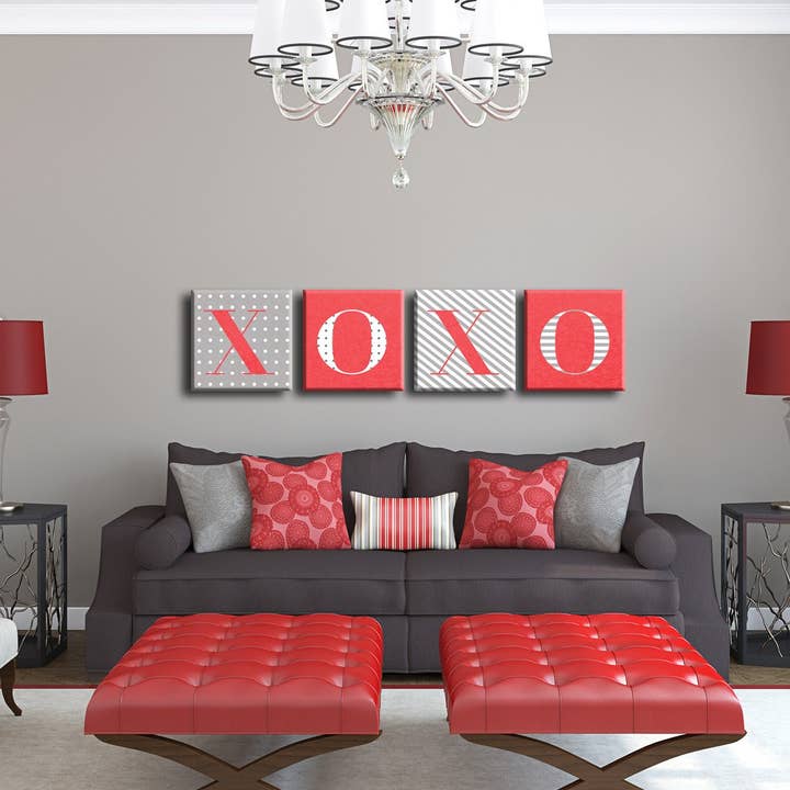 XOXO' Canvas Art for wholesale by Ready2hangart, Inc.