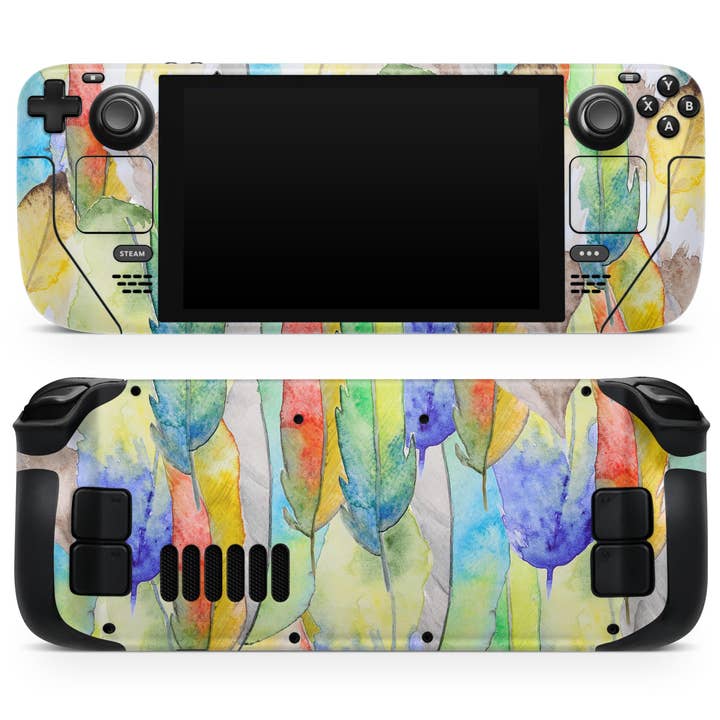 Vivid Watercolor Feather Overlay Kit Computer for wholesale by DesignSkinz