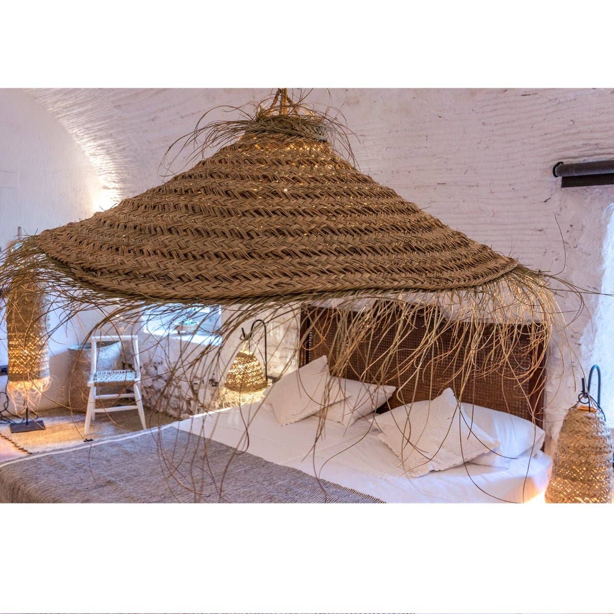 COSYDAR-DECO - Wholesale Outdoor Ornament/Decor - Alfa 100cm Hanging Parasol - Artisan Bohemian Light Fixture1