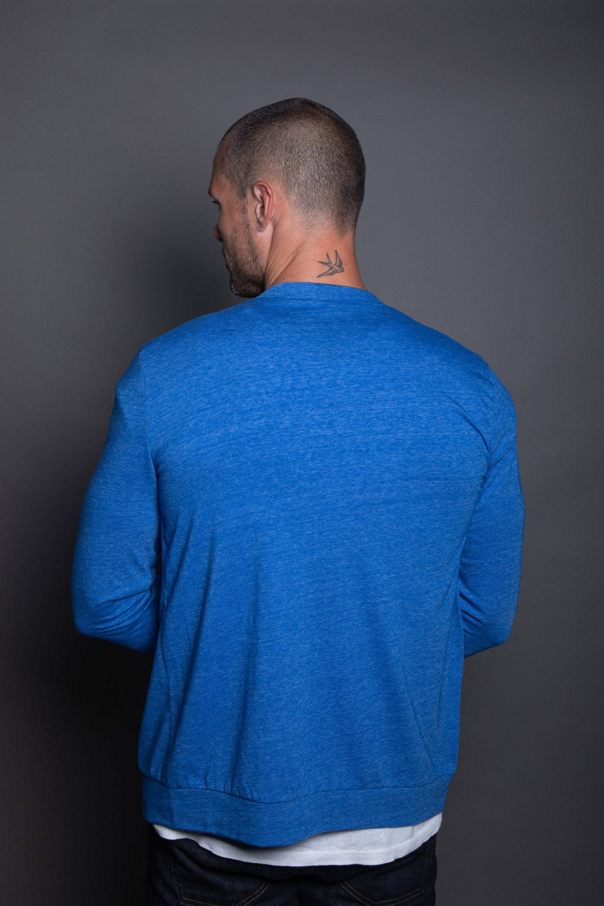 Mika Jaymes - Wholesale Cardigan - Men's - Men's Tri-Blend Cardigan Sweater32