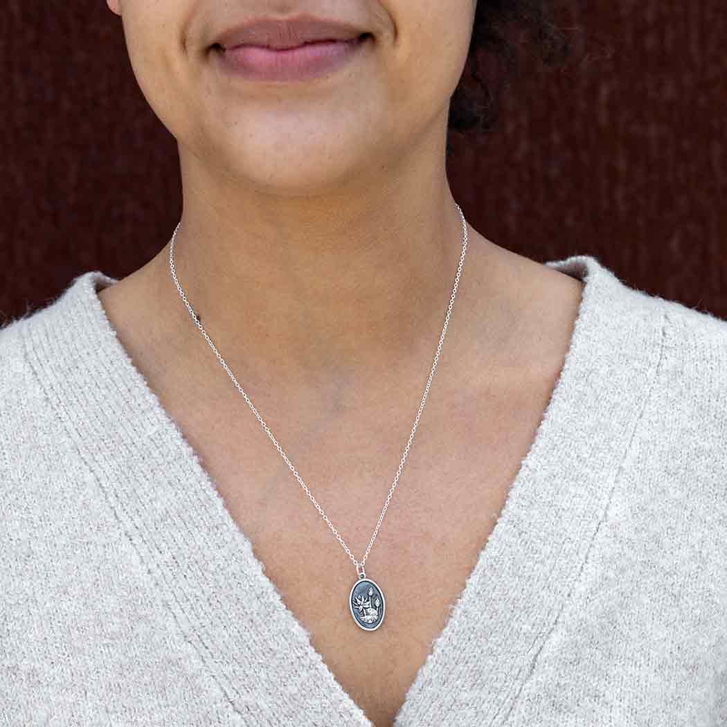 Nina Designs - Wholesale Pendant/Charm Necklace - Sterling Silver Birthflower Necklaces12