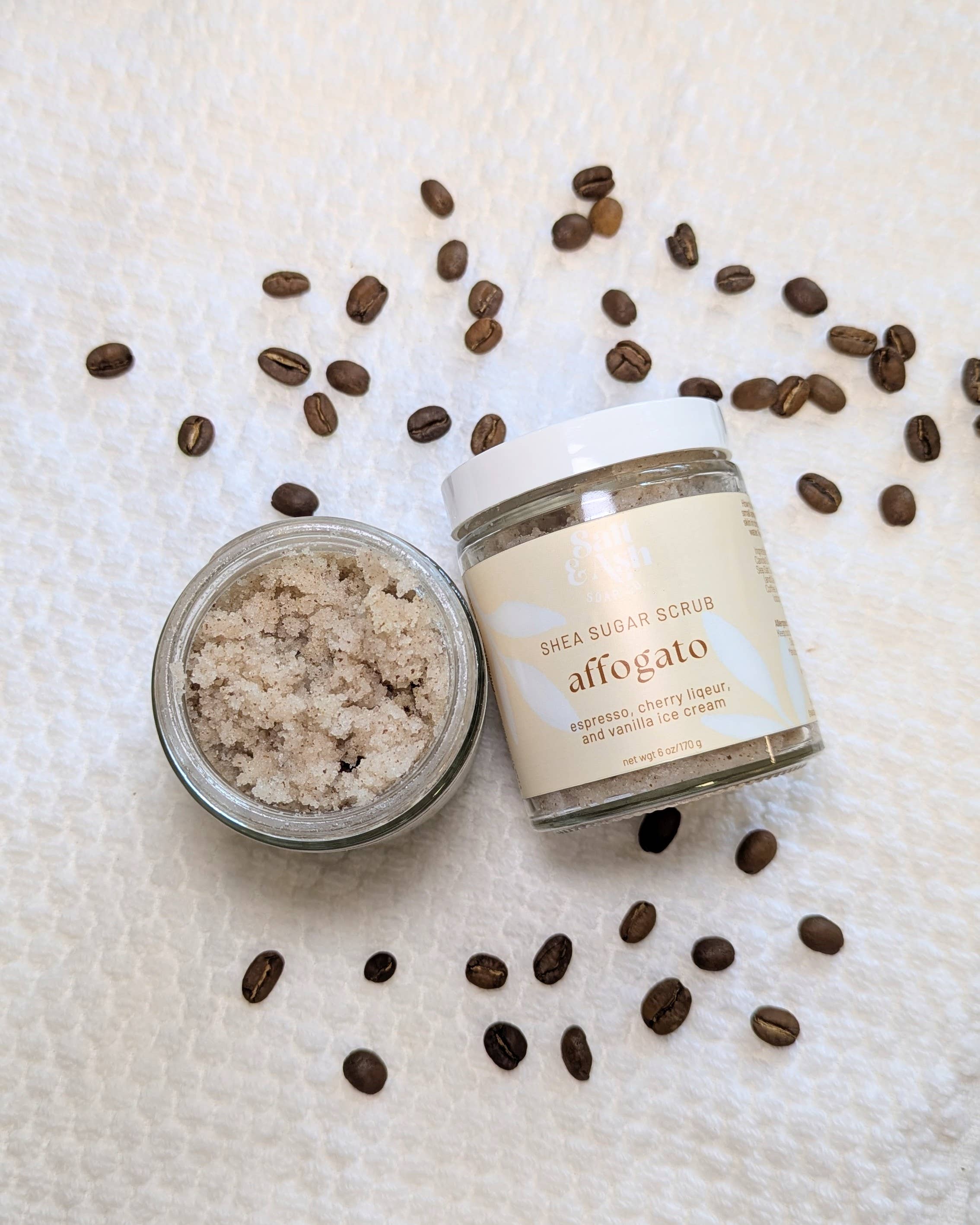 Salt & Ash Soap Co - Wholesale Body Scrub/Exfoliant - Affogato Body Scrub | Coffee Scrub1