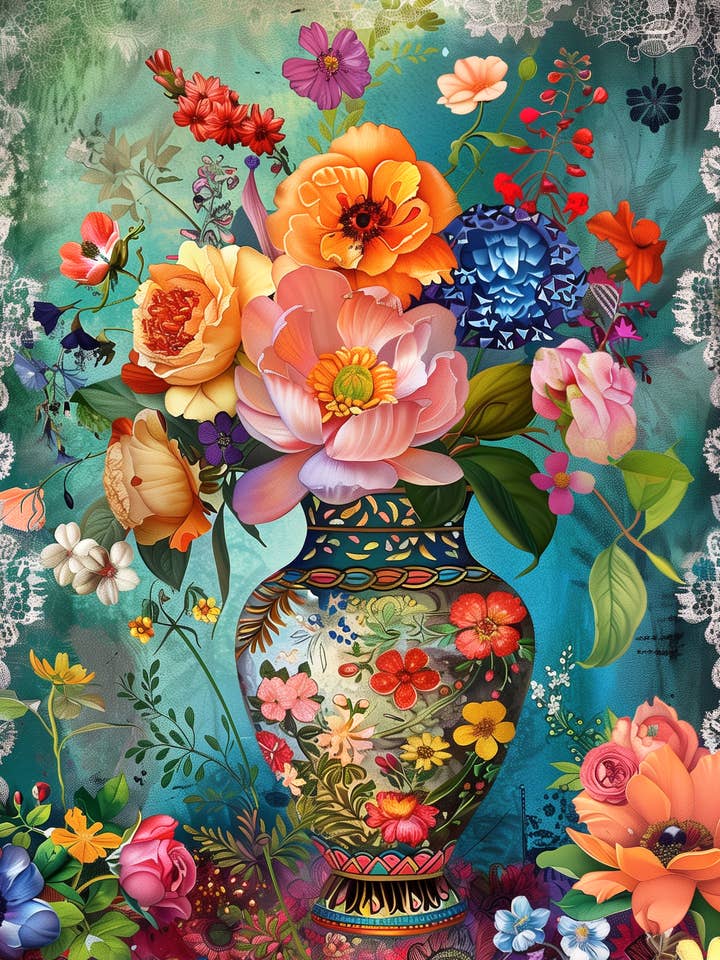 Flowers of the Dutch Masters: NO. 10 | Map of Fripperies for wholesale by Fripperies