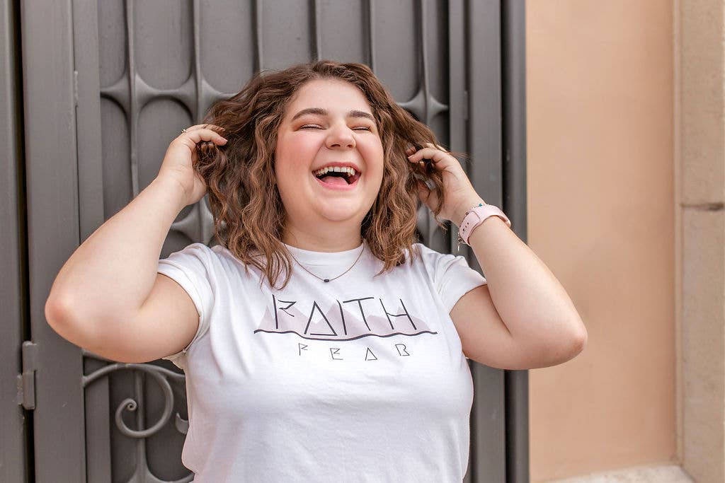 Hello Beauty Full & Co. - Wholesale Screen Printed T-Shirt - Women's - Graphic V neck T-Shirts for Women, Inspirational8