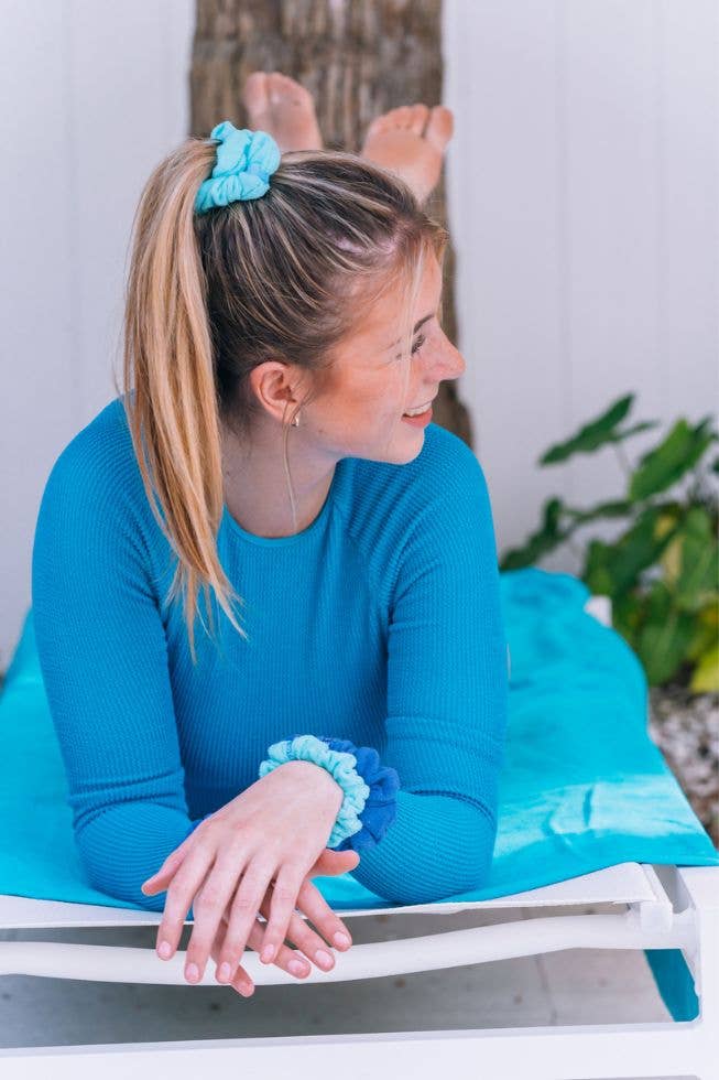 VIAI Beauty - Vendita all'ingrosso Scrunchie - Donna - Maxi elastici per capelli con asciugamano Bora Bora2