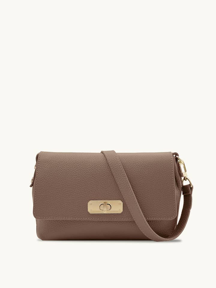 The Maisie Midi Mink Leather Bag for wholesale by Apatchy London