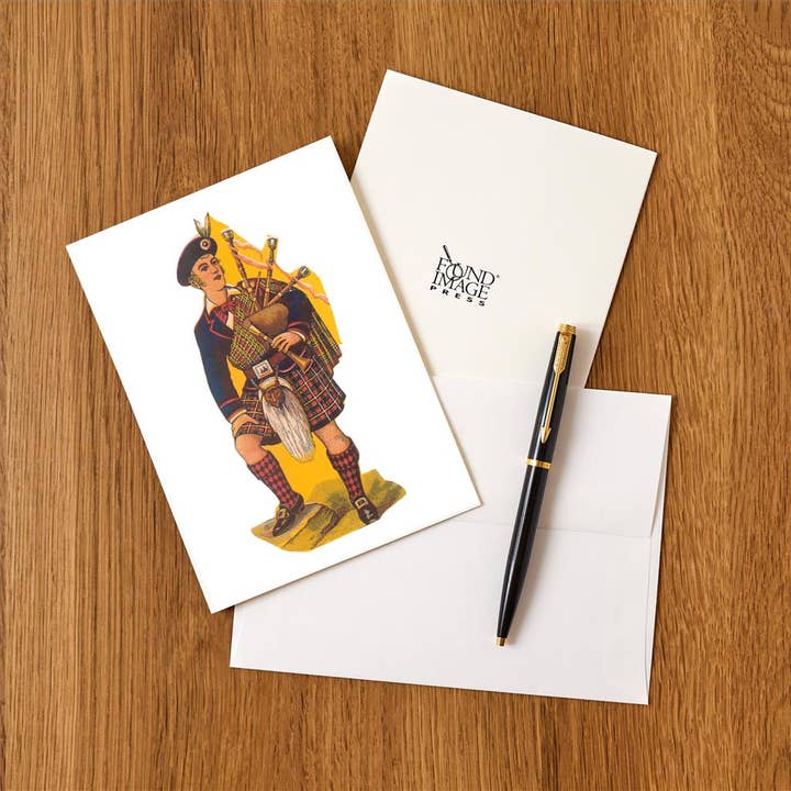 Found Image Press - Wholesale Stationery/Notecard Set - Greeting Card FG-520 Scotsman in Kilt1