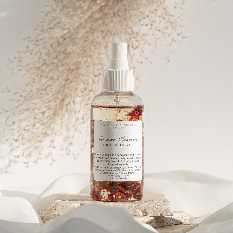 Naive Necessities - Vendita all'ingrosso Olio bagno/corpo - Olio Corpo Femminile con Feromoni Spray da 4 oz (118 ml)0