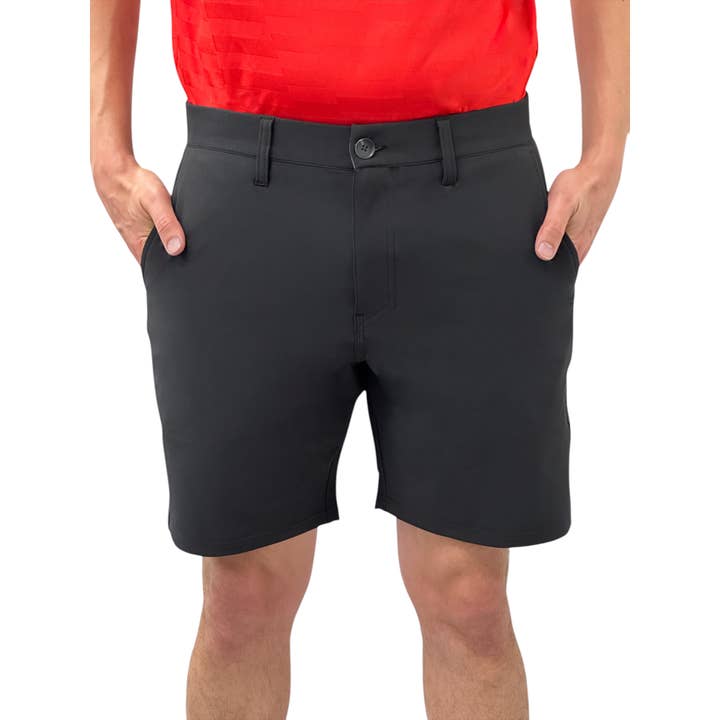 Herre 8" performance golfshorts med grafiske lommer for engroshandel hos CS Golf