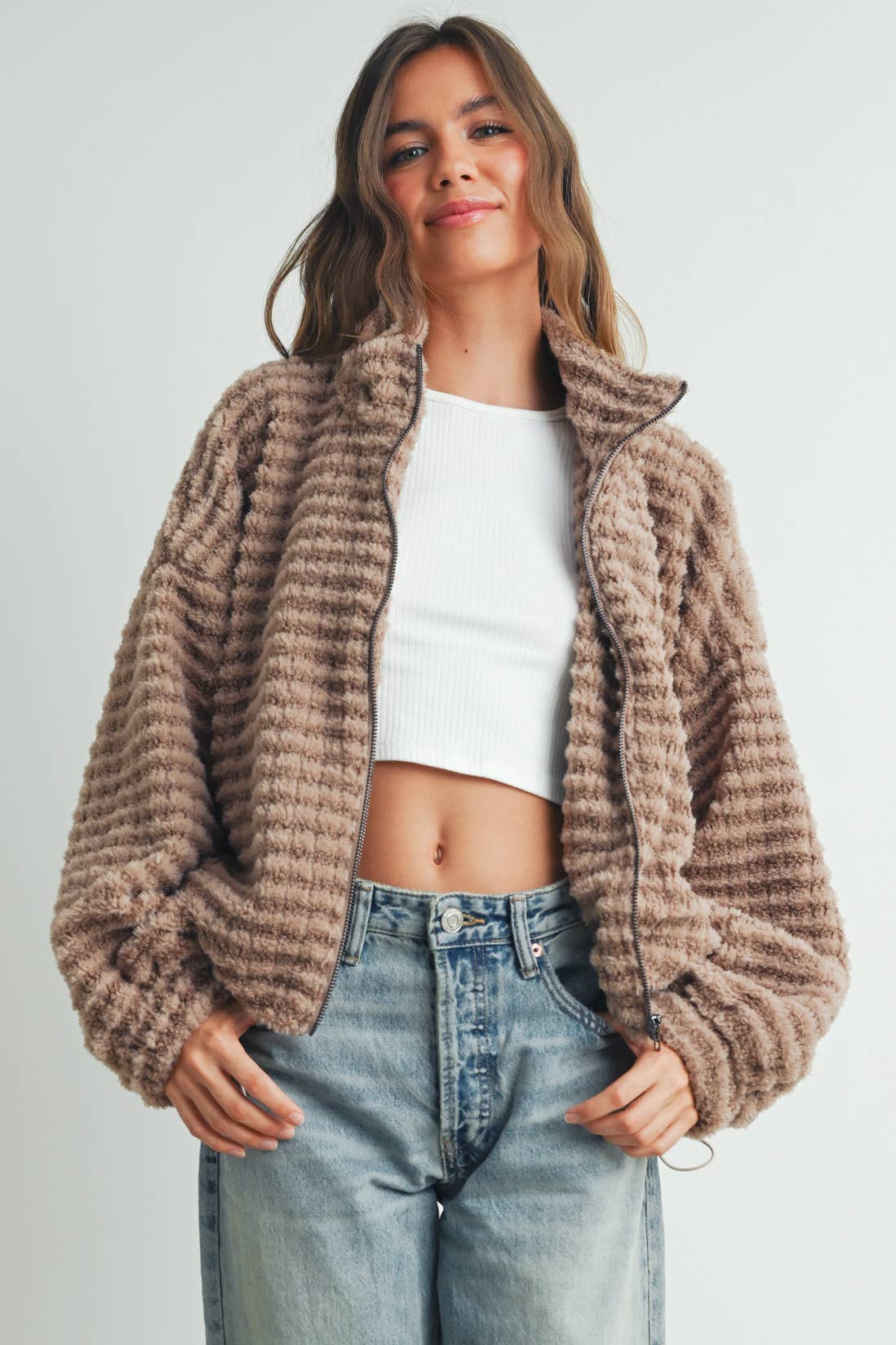 BUTTERMELON – Engroshandel Puffer jacket - Dame – Vatteret jakke med krave - BMJ74971