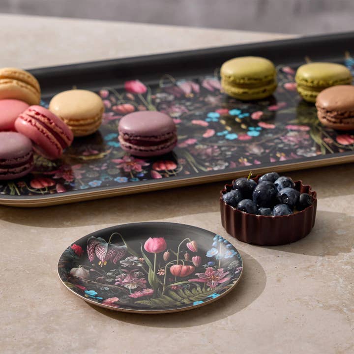 Maure Luxury Gifts - Wholesale Decorative Tray - Kings Flower Mini Birchwood Tray | Wooden Serving Tray | 4x41