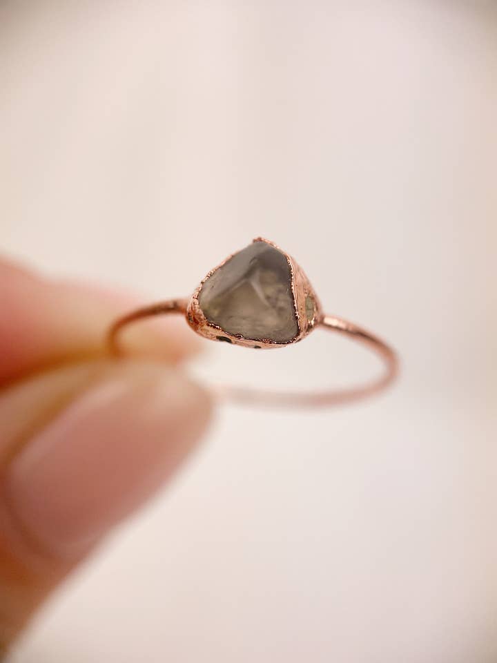 Smokey Quartz Ring in Copper for wholesale by Lyon and Feather