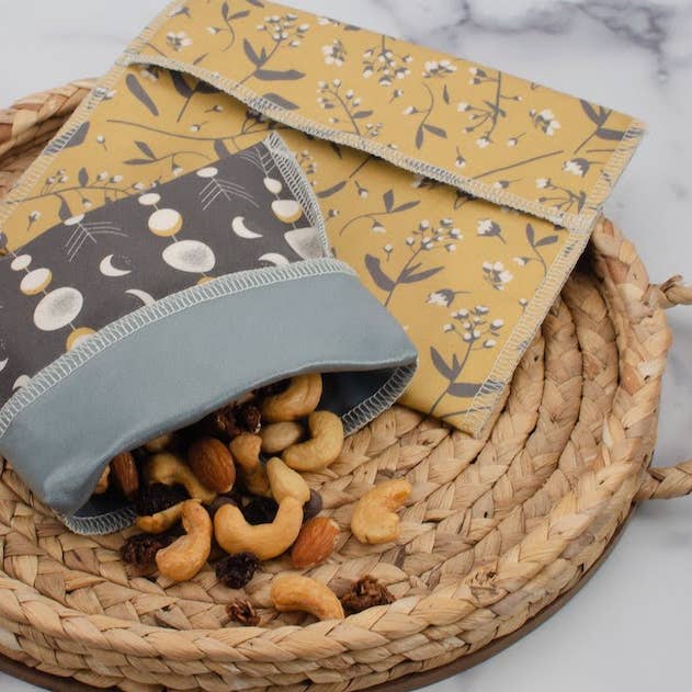 Anchored By Design - Wholesale Food Storage Wrap/Bag - Reusable Snack & Sandwich Bags