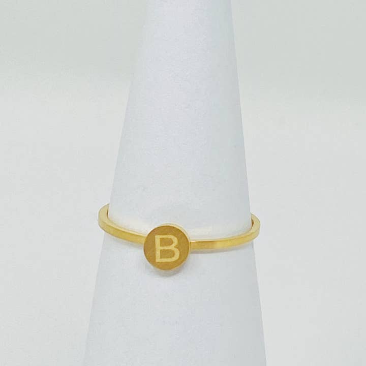 Ellison+Young - Wholesale Band/Stacked Ring - Tiny Initial Ring13