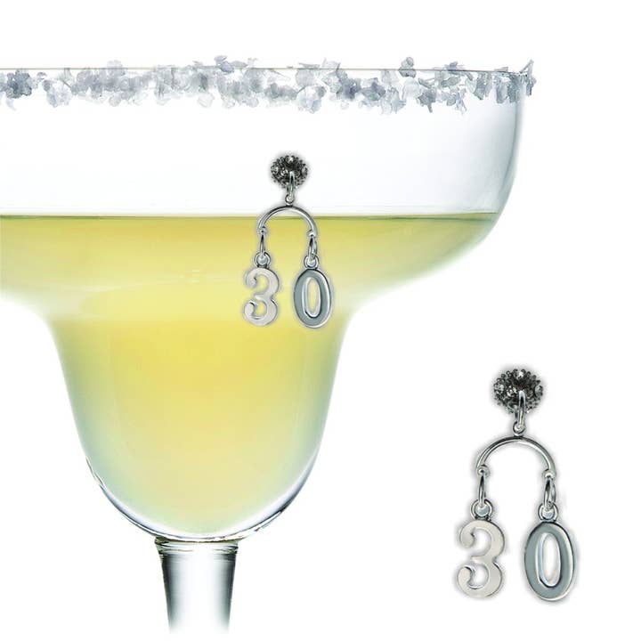 30th Birthday Charm for wholesale by Going Stemless Magnetic Cocktail Charms