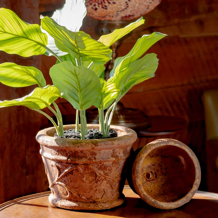 Zaer Ltd. International - Wholesale Plant Pot - 2 Assorted Tuscan Style Round Ceramic Flower Pots12