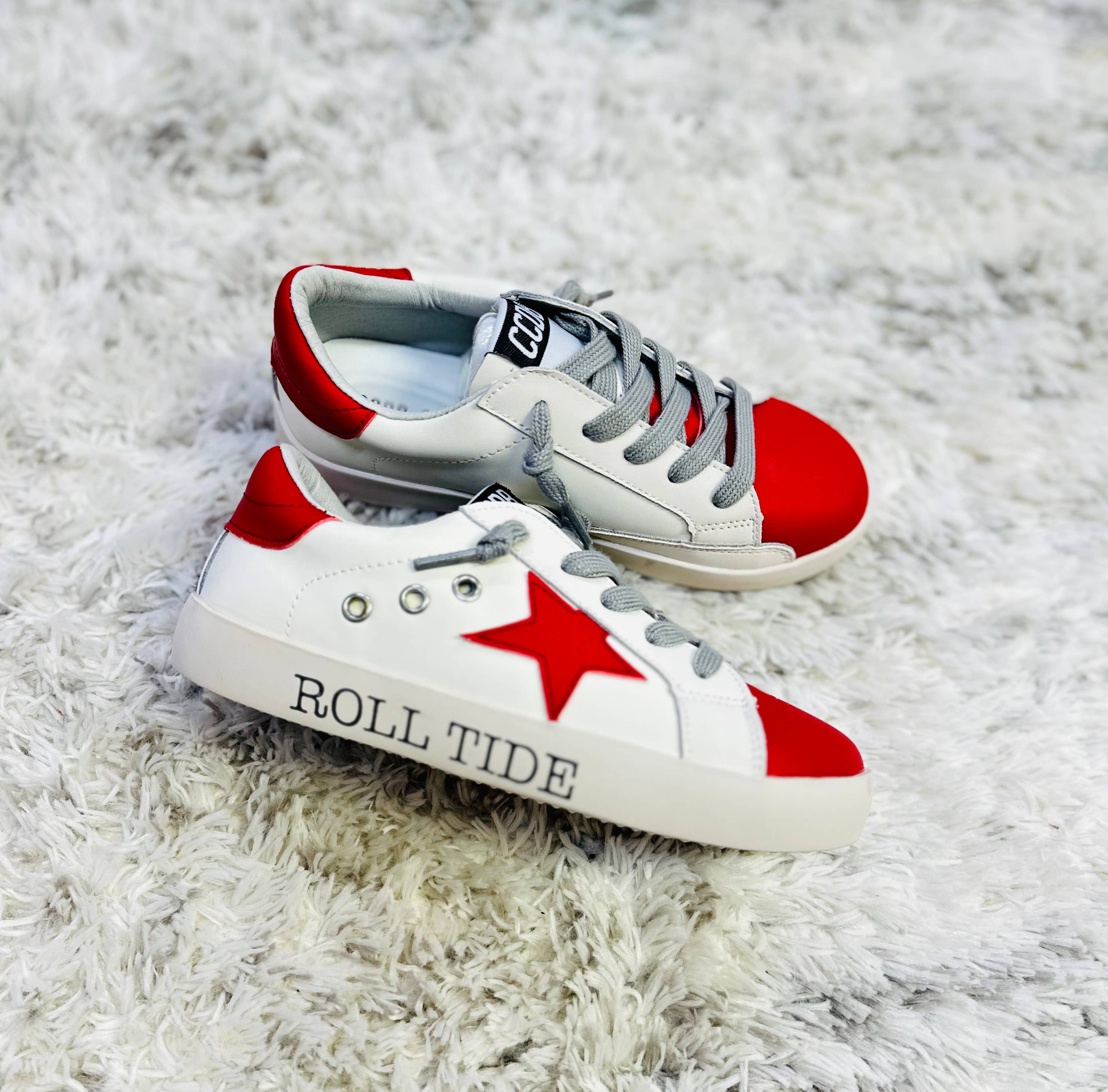Torn and Trendy - Wholesale Lifestyle Sneakers - Kids - Red Star Sneakers  - R. Tide1
