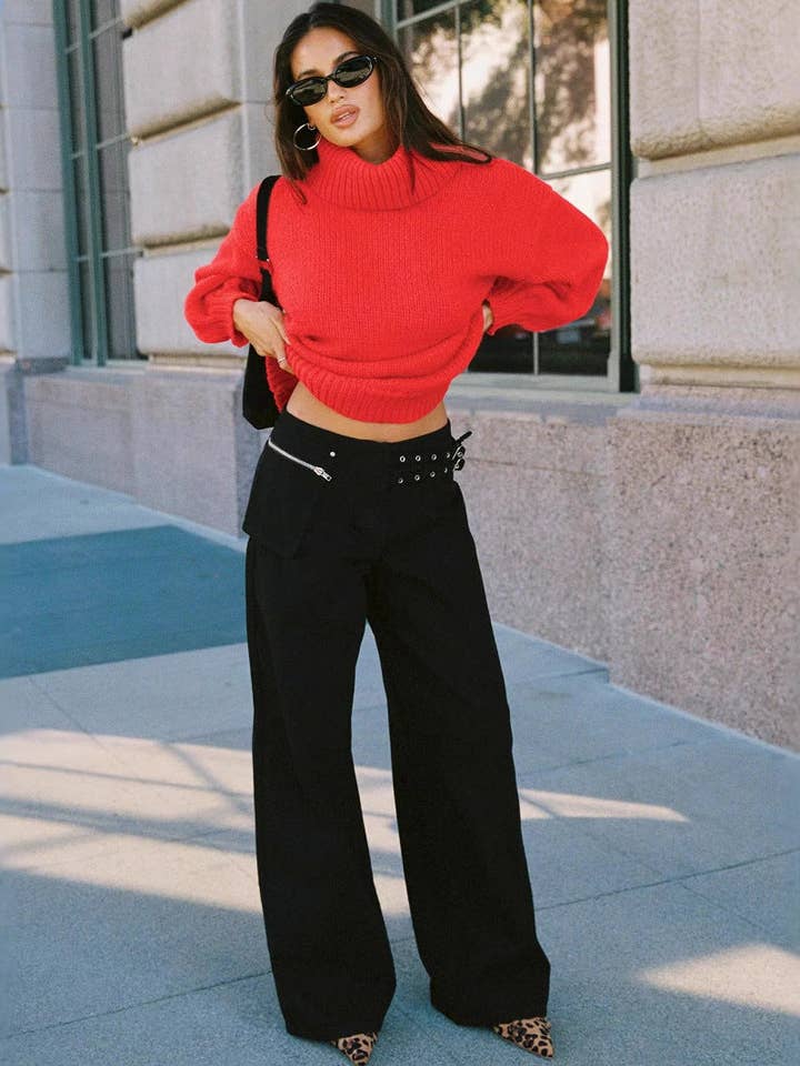 Marayn - Wholesale Pants – Women's - Chic 2025 Streetwear Adjustable Waist Cargo Pants4