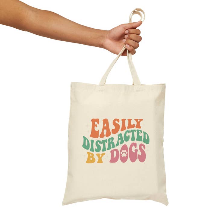 Dog Quote Printed Shopping Library Tote Bag (Copy) for wholesale by Home and Honey Shop