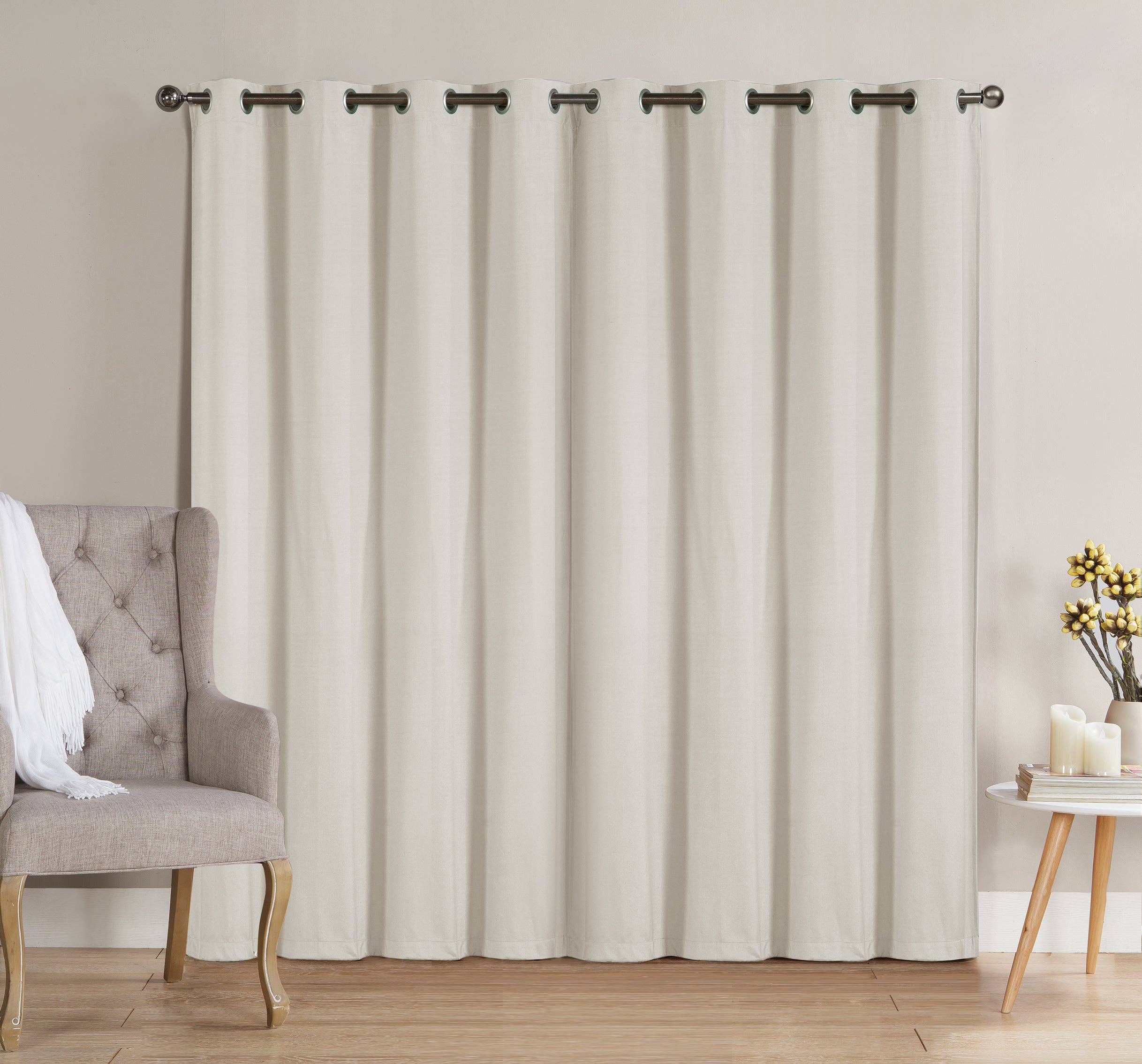 Linen Mart - Wholesale Curtain - Solid Grommet Top Thermal Insulated Blackout Window Curtain14