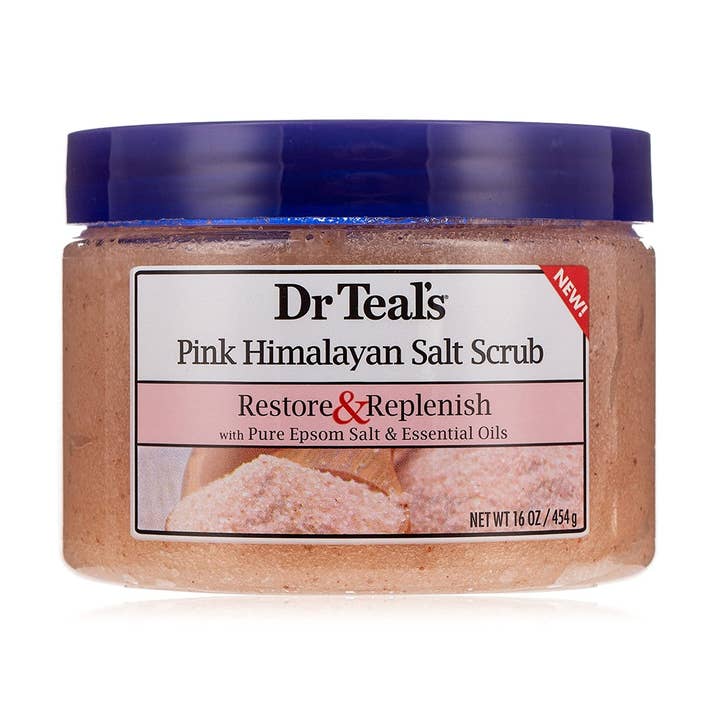 DrTeals Pink Himalayan Sea Salt Scrub Restore&Replenish 16oz for wholesale by KT Supply