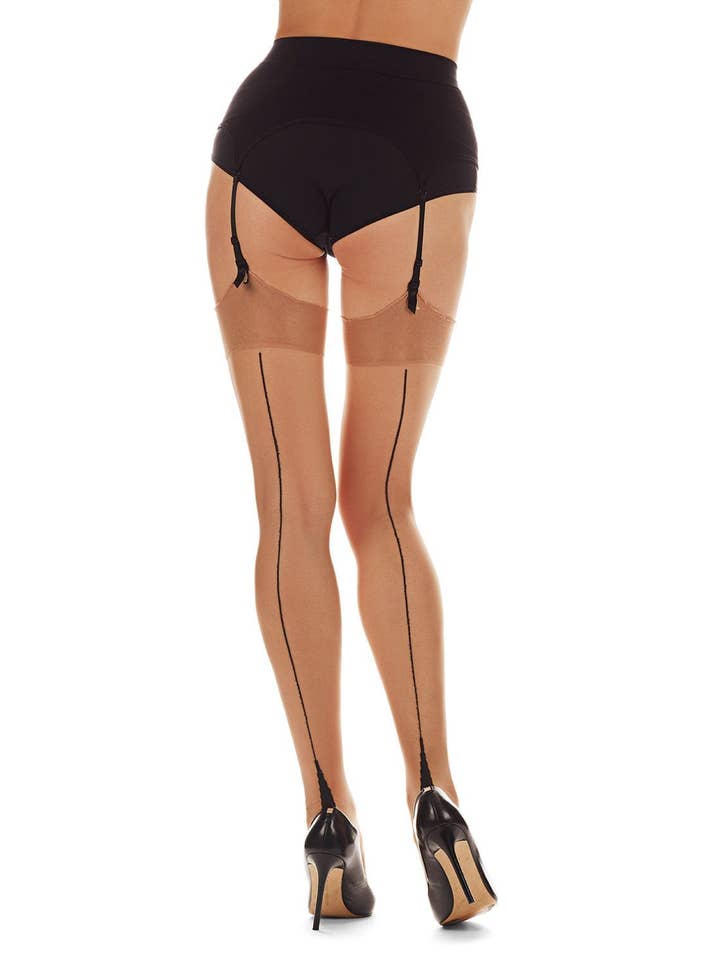 Pinup Cuban Heel Backseam Stocking for wholesale by Infinity Classics International Inc.