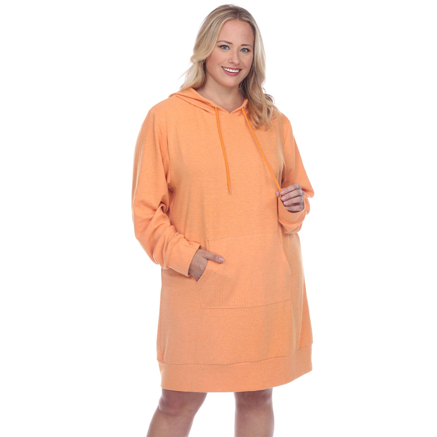 WHITE MARK – wholesale Dress – Women's – Plus Size Hoodie Sweatshirt Dress17