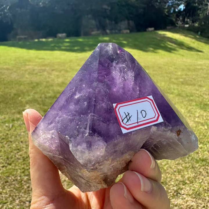 Moon Rituals - Wholesale Spiritual Stone/Crystal - AAAA Uruguay Raw Amethyst Point – Premium Quality Crystal Wand, Christmas Crystal Gift #109