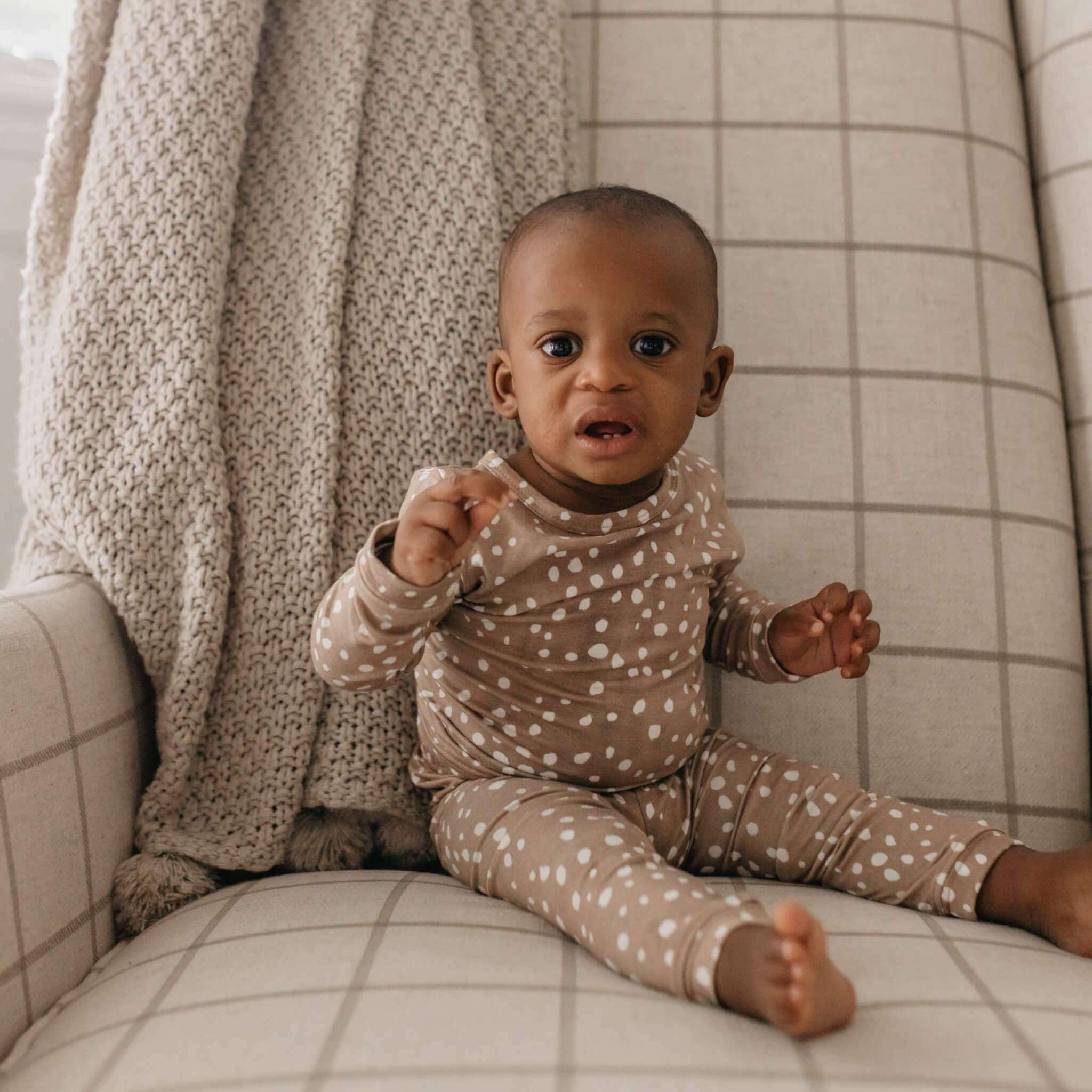 Copper Pearl - Wholesale Sleepwear Set - Kids - 2pc Long Sleeve Pajama Set - Fawn4