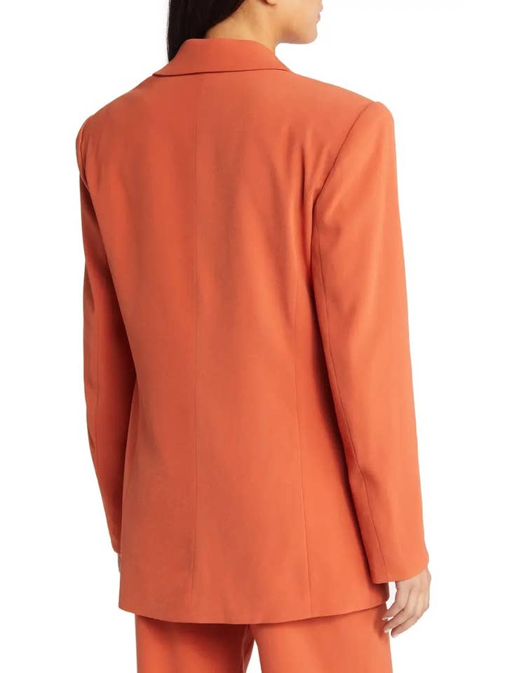 Tan Alice Double Breasted Blazer for wholesale on Faire