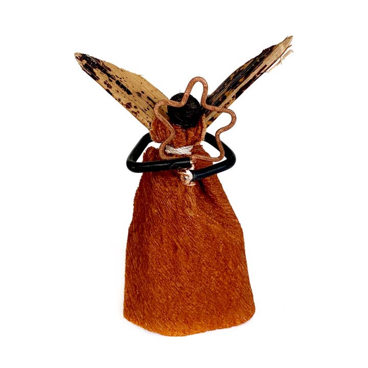 Figura de ángel de tela corteza para venta al por mayor de Ornaments 4 Orphans